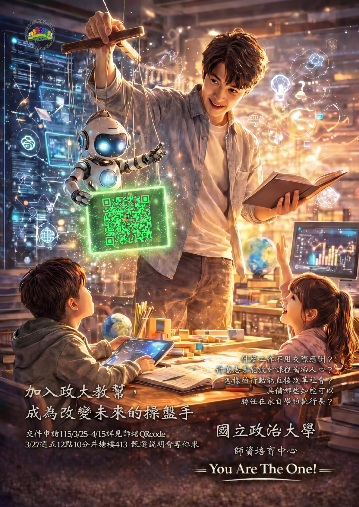 【轉知】國立政治大學師資培育中心 115學年度學生甄選公告